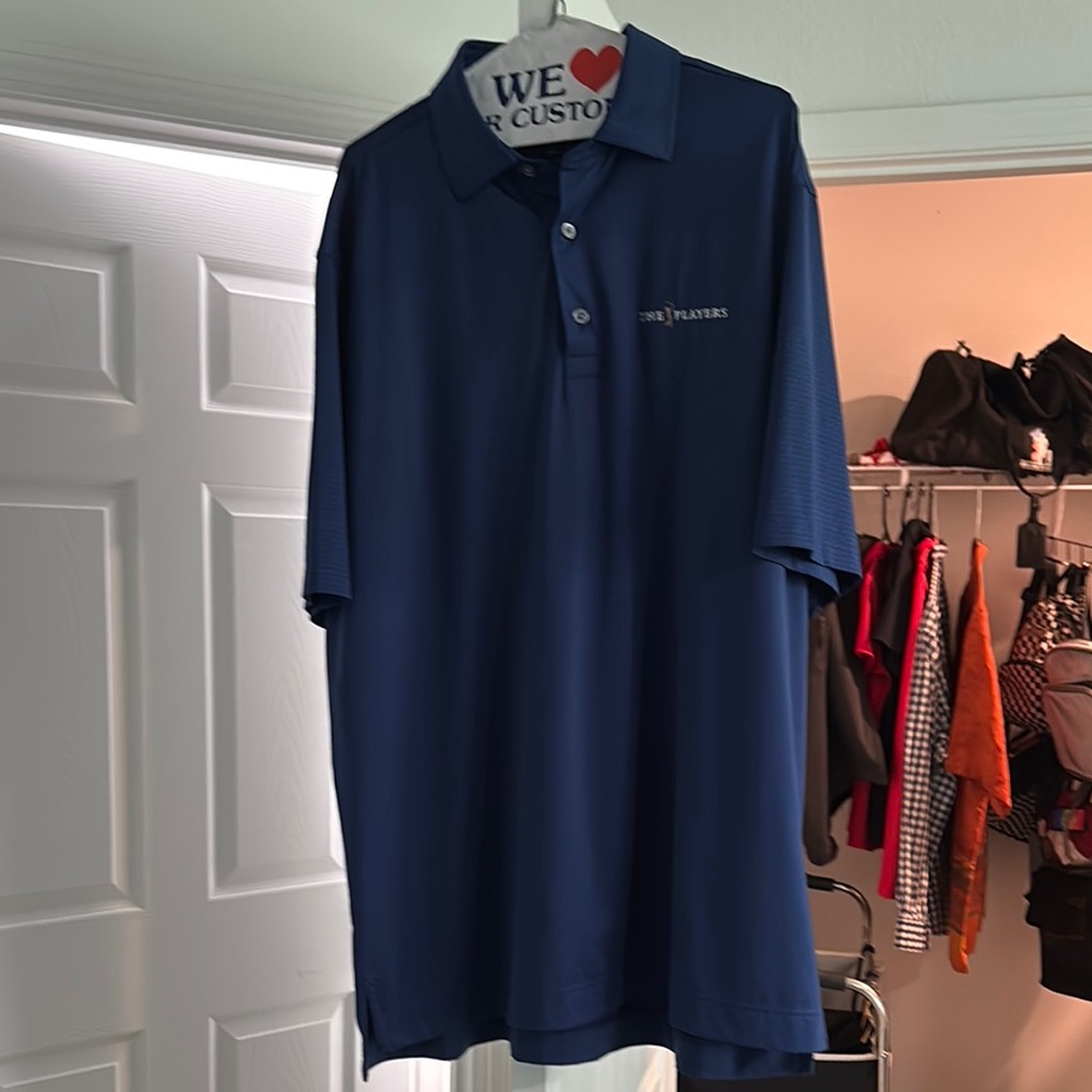PGA Tour Blue Polo Shirt Classic Style